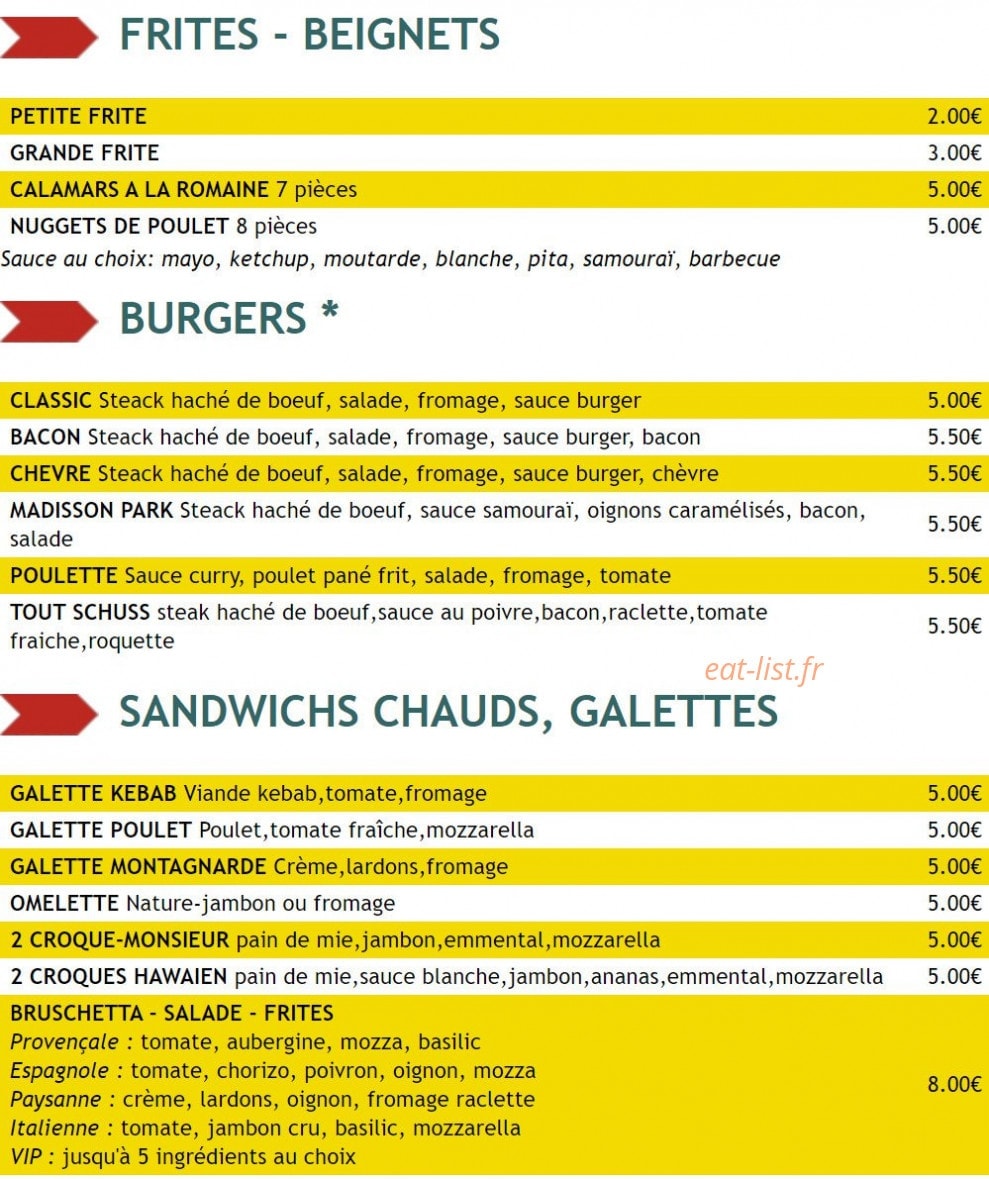La Grignota — carte page 3