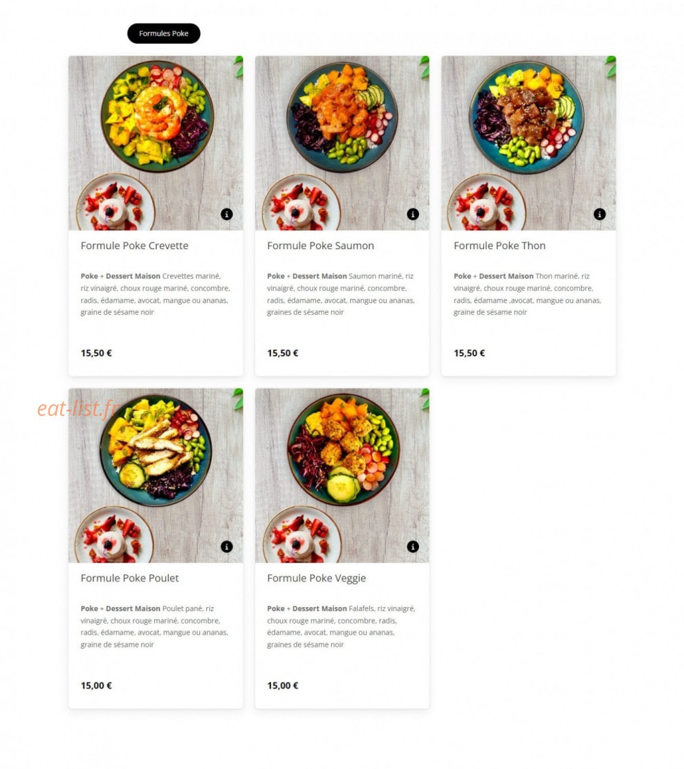 Bowl&burger — carte page 2