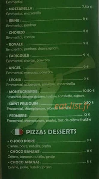 Pizza Angelo — carte page 2