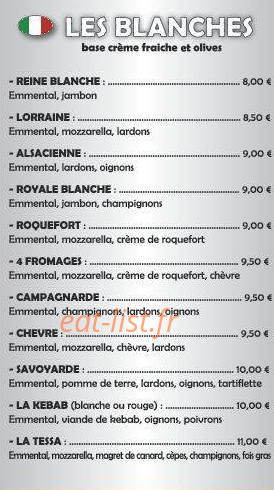 Pizza Angelo — carte page 3