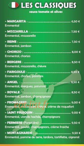 Pizza Angelo — carte page 2
