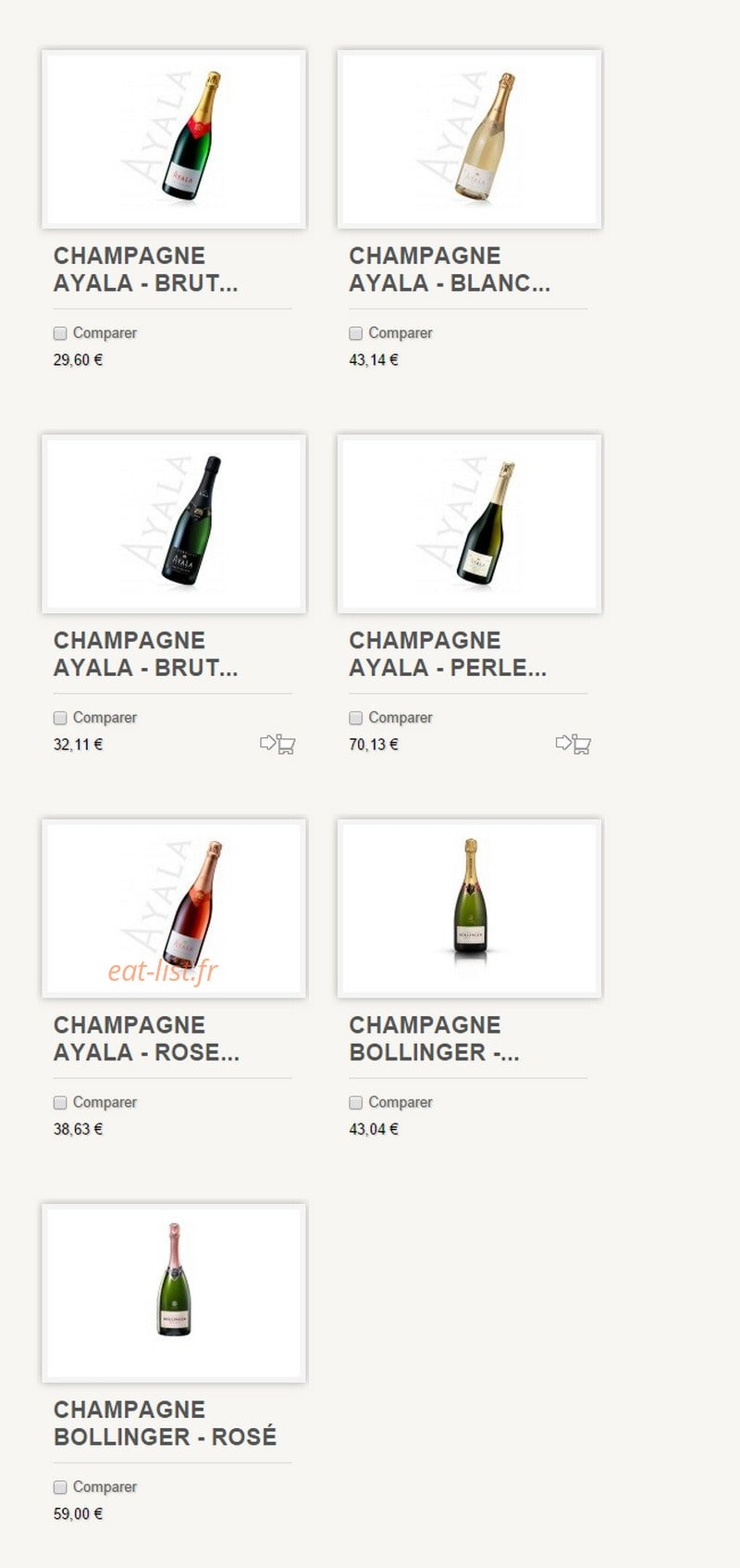 Au Fil des Vins — carte page 3
