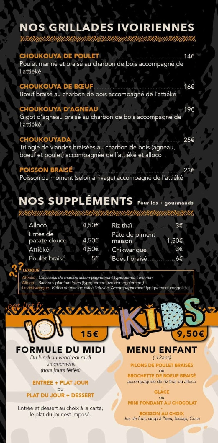 Babi Meal — carte page 3