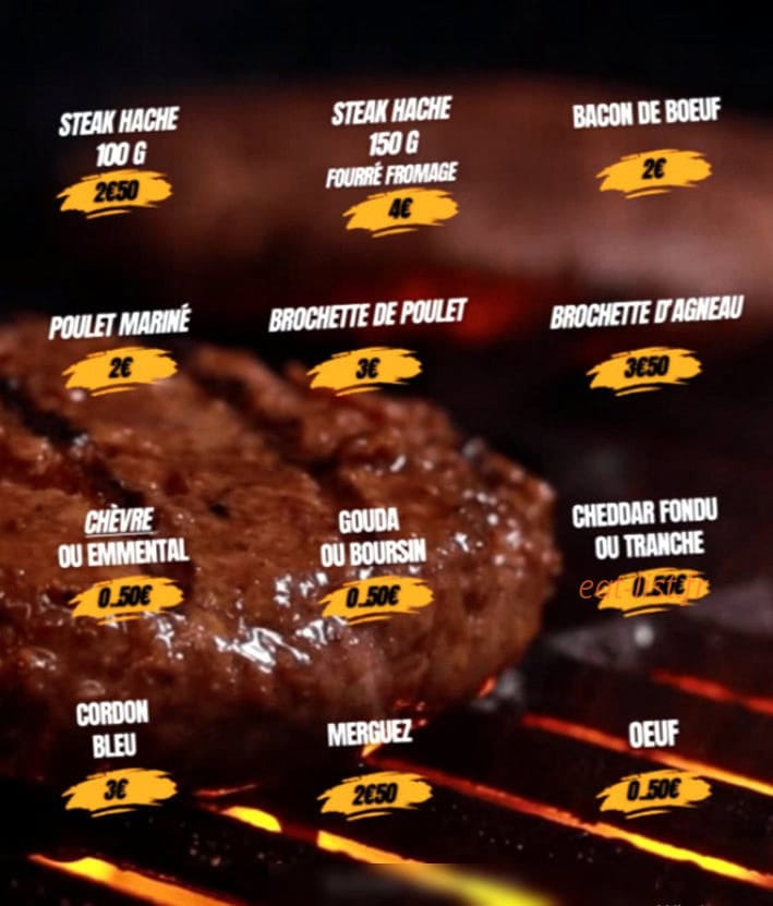 Beef Burger — carte page 4