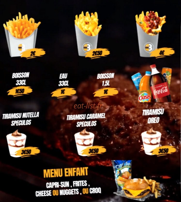 Beef Burger — carte page 5