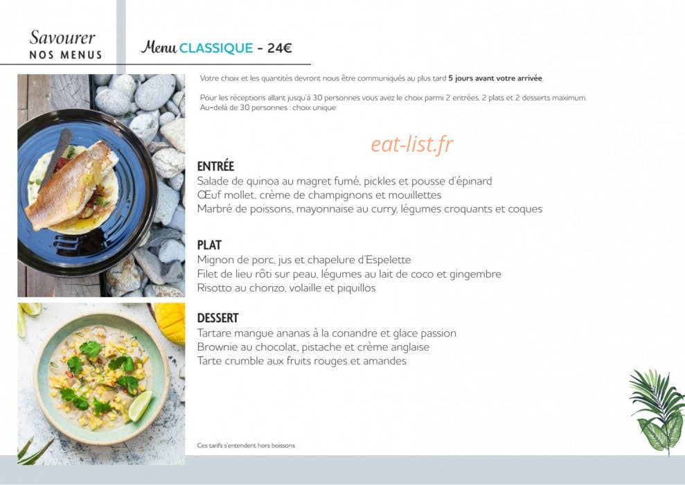 Bistro Yonnais — carte page 10