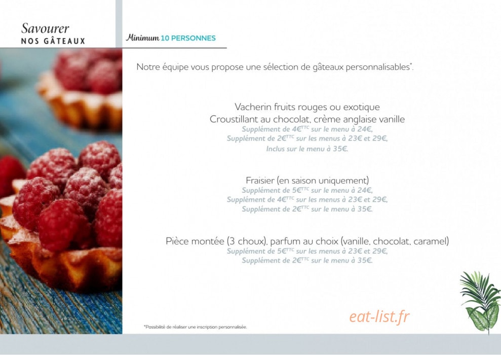 Bistro Yonnais — carte page 13