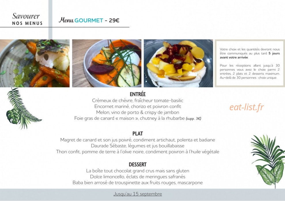 Bistro Yonnais — carte page 11