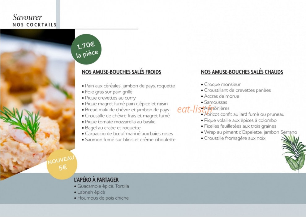 Bistro Yonnais — carte page 17
