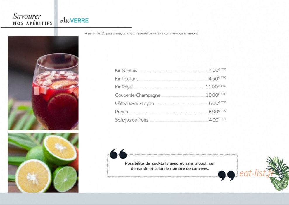 Bistro Yonnais — carte page 16