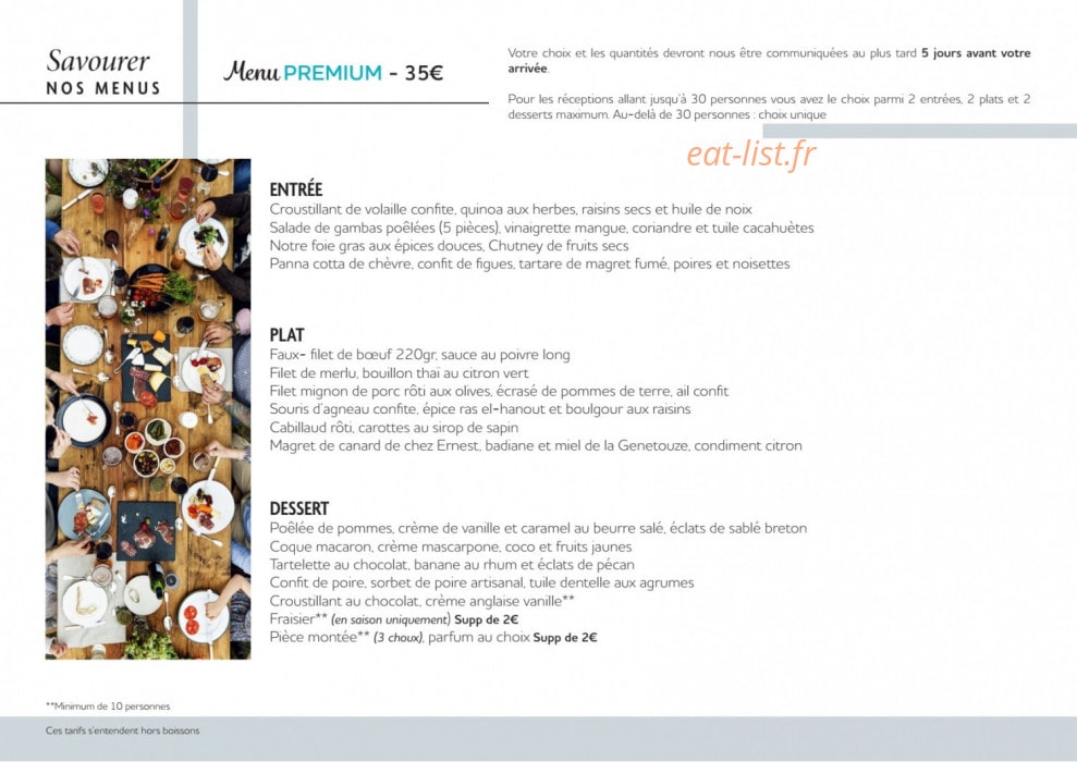 Bistro Yonnais — carte page 12