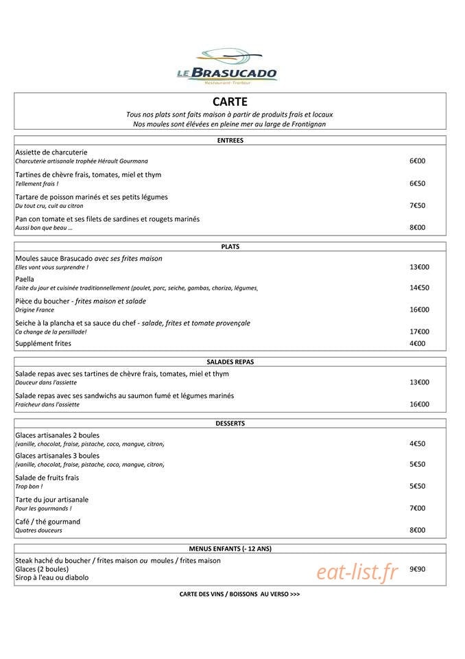 Brasucado — carte page 1