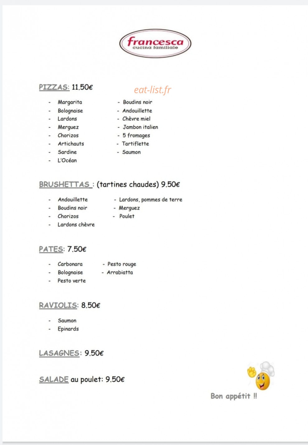 Francesca — carte page 1
