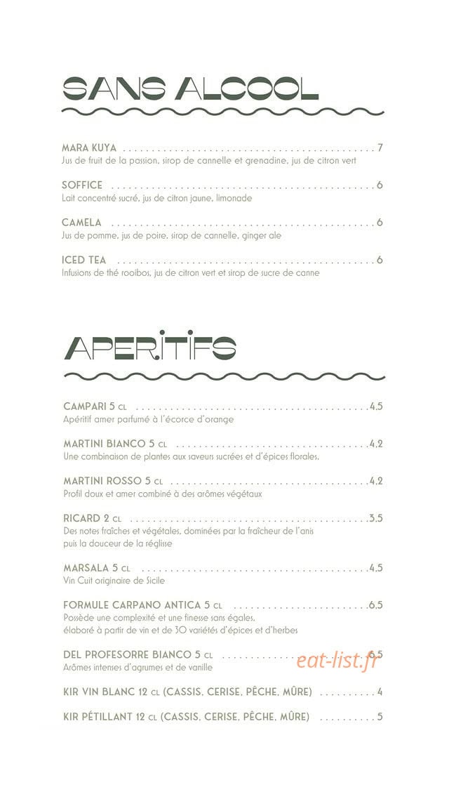 Ida Trattoria — carte page 9