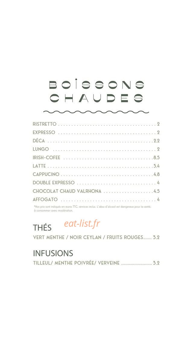 Ida Trattoria — carte page 14