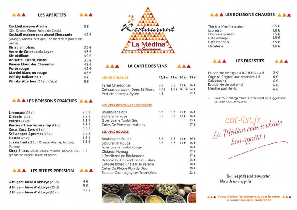 La Medina — carte page 2