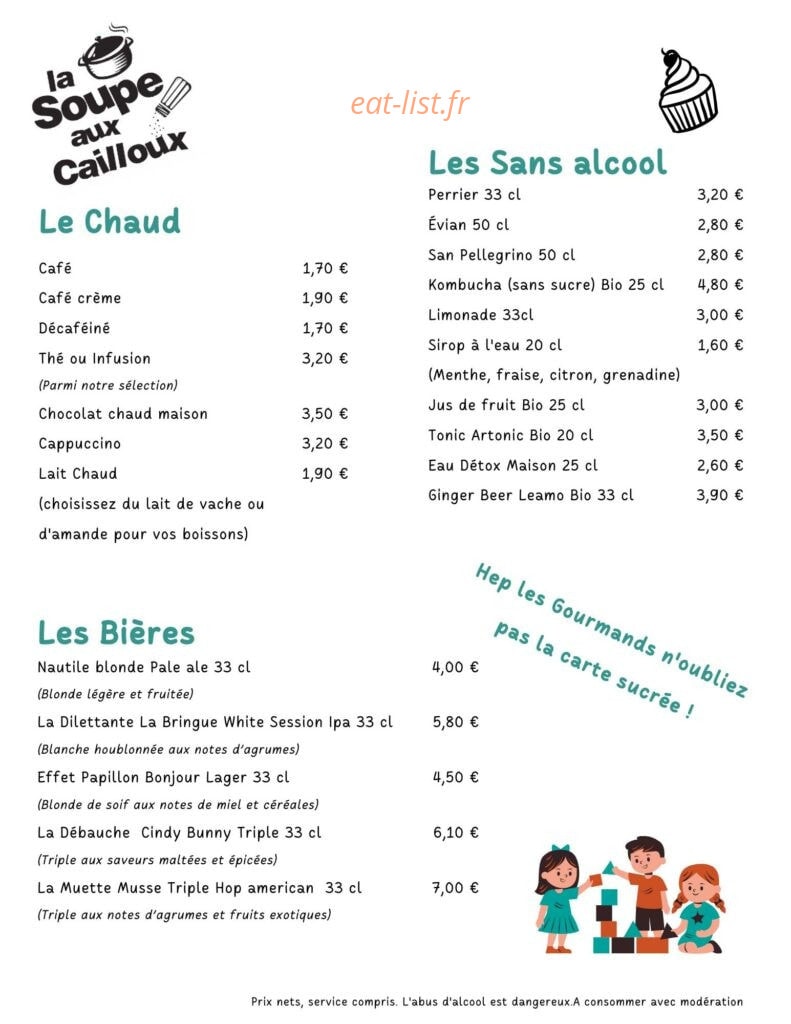 La Soupe aux Cailloux — carte page 2