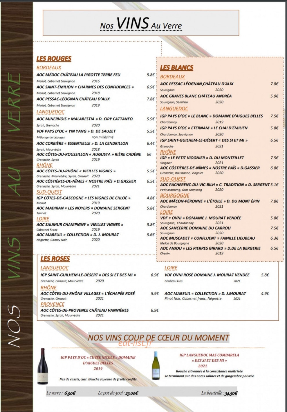 Le Beurre Zinc — carte page 5