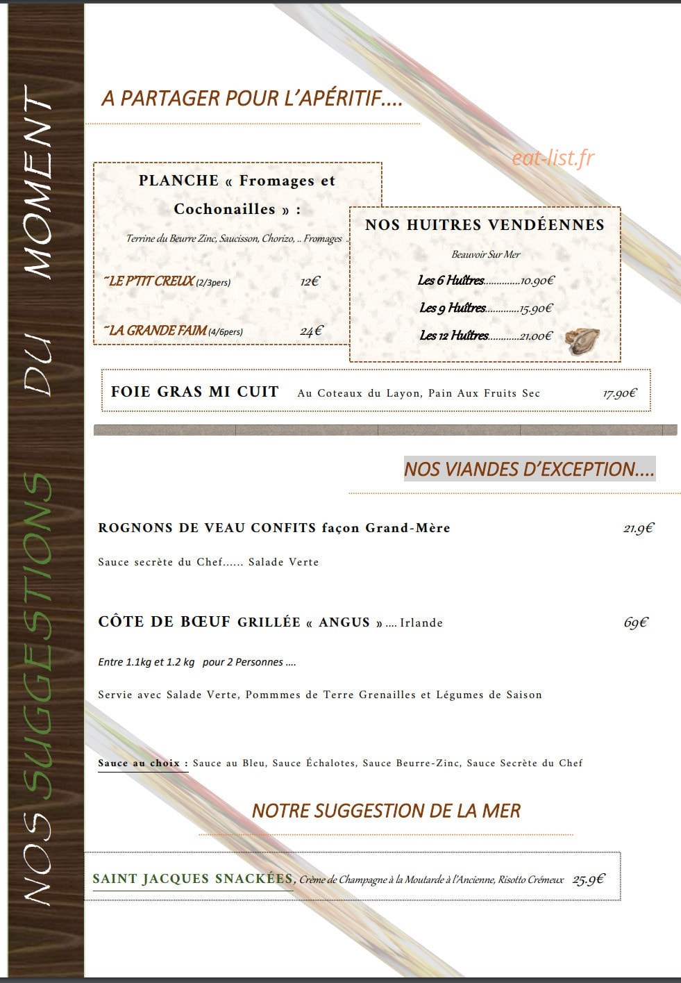 Le Beurre Zinc — carte page 4