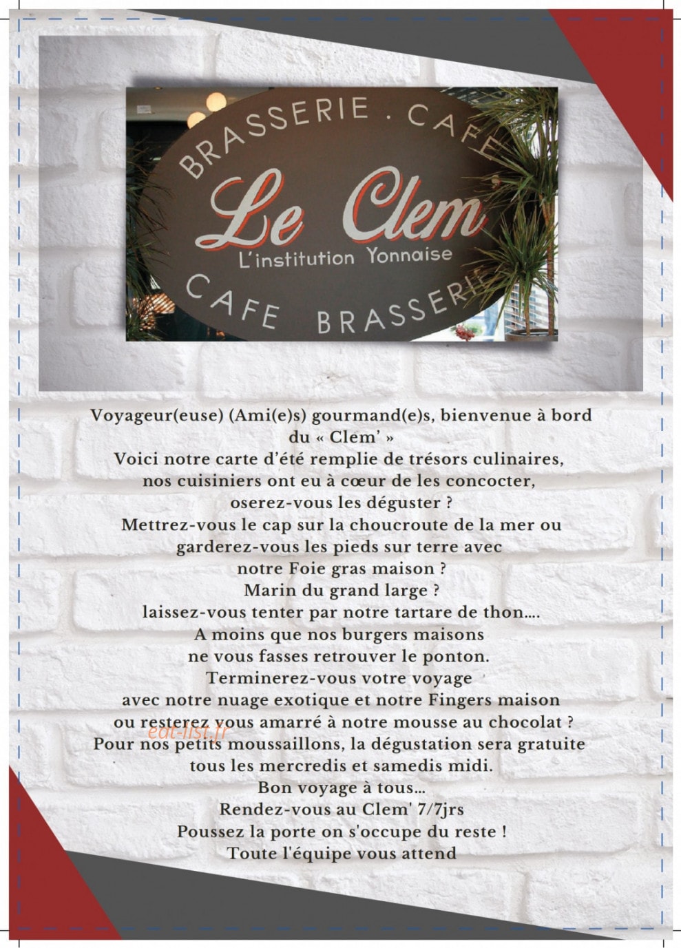Le Clem — carte page 1