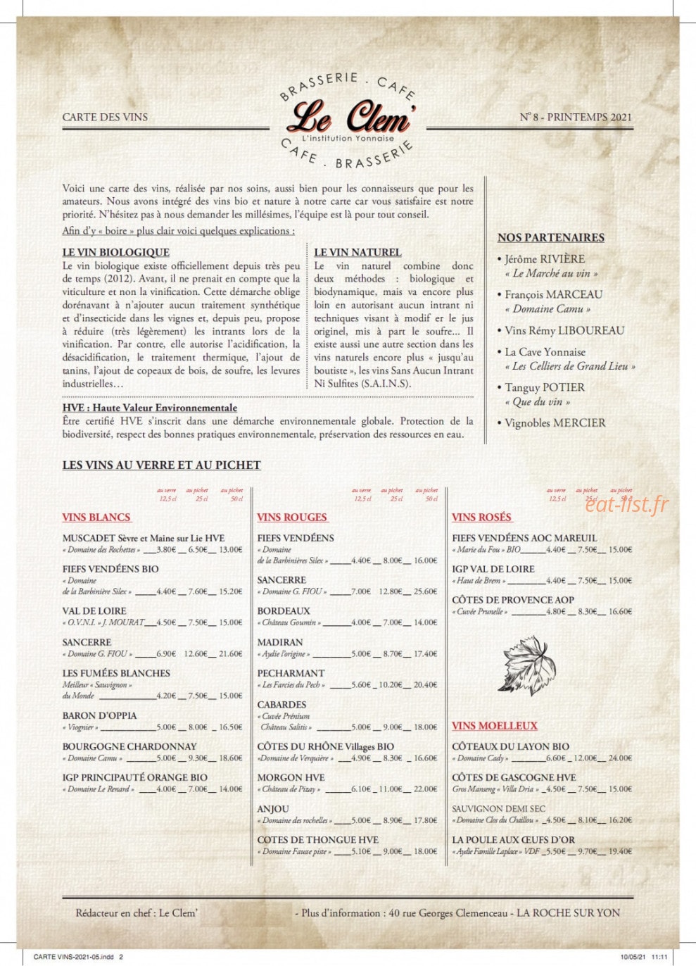 Le Clem — carte page 7