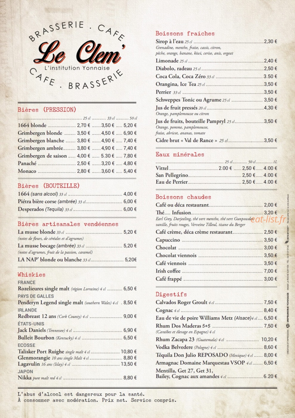 Le Clem — carte page 12