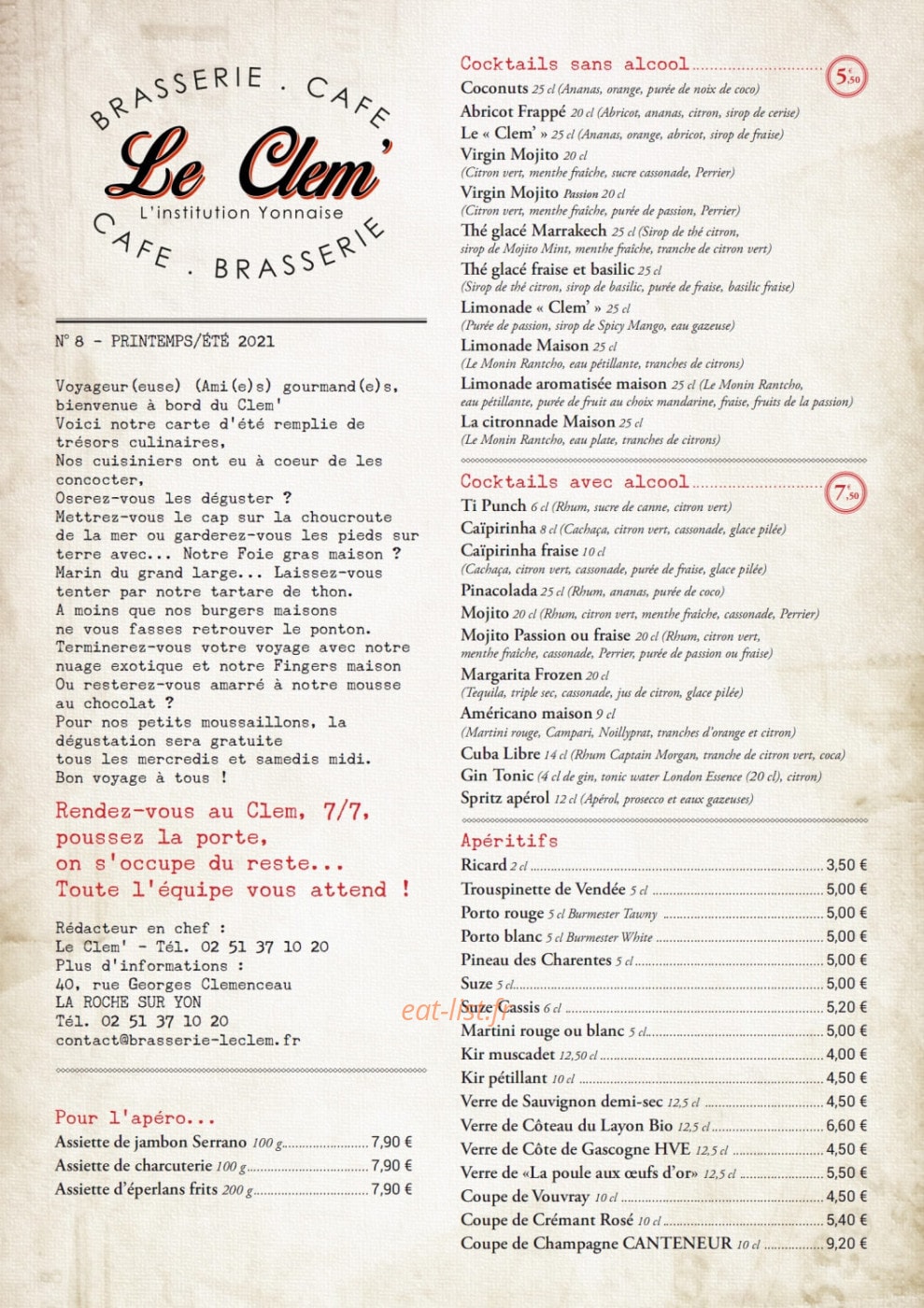Le Clem — carte page 11