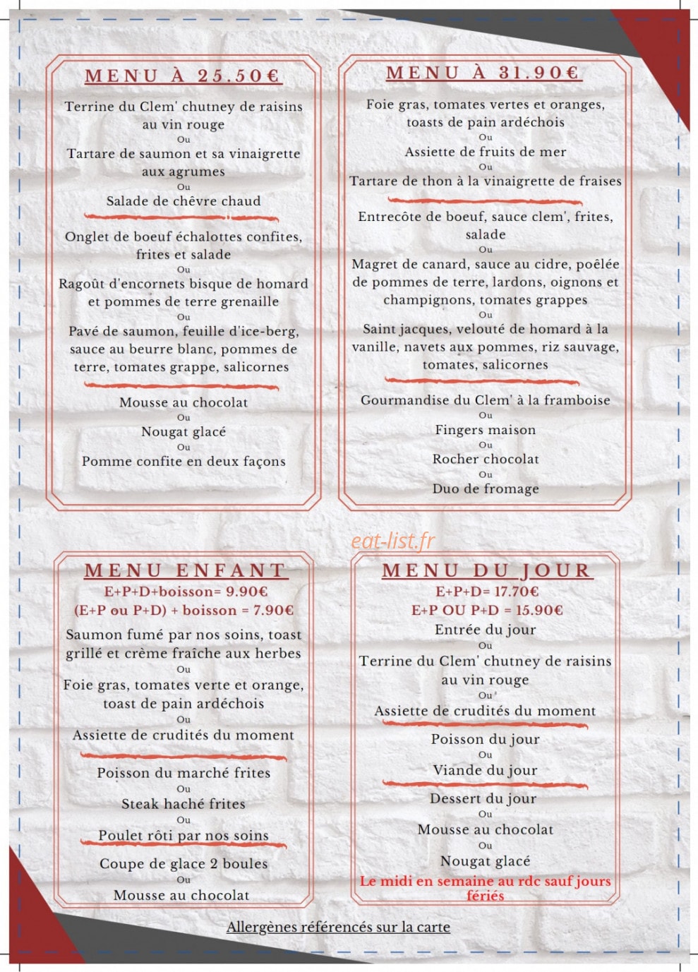 Le Clem — carte page 2
