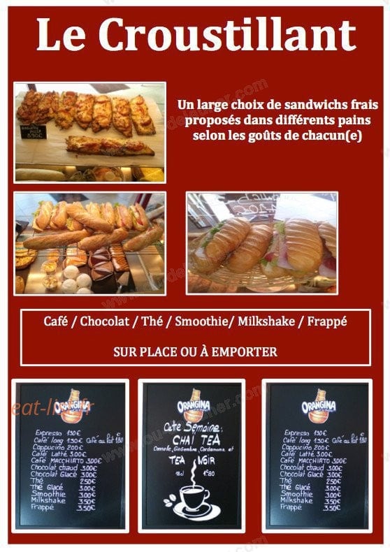 Le Croustillant — carte page 1
