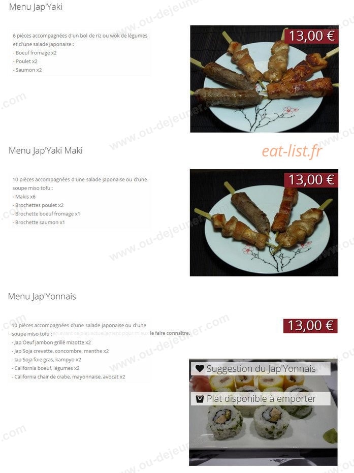 Le Jap'Yonnais — carte page 6