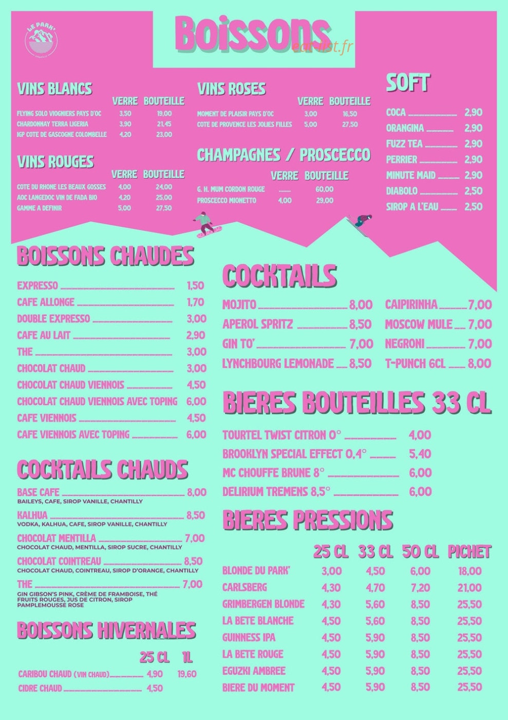 Le Park' — carte page 4