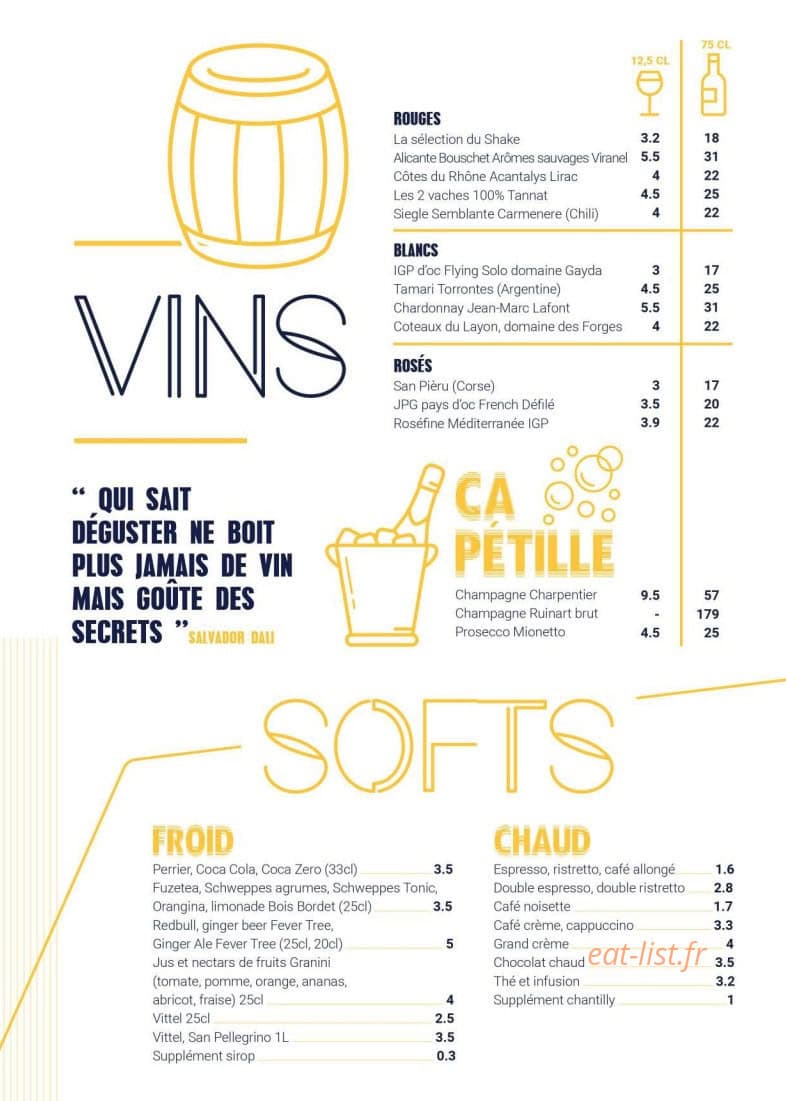 Le Shake Point — carte page 8