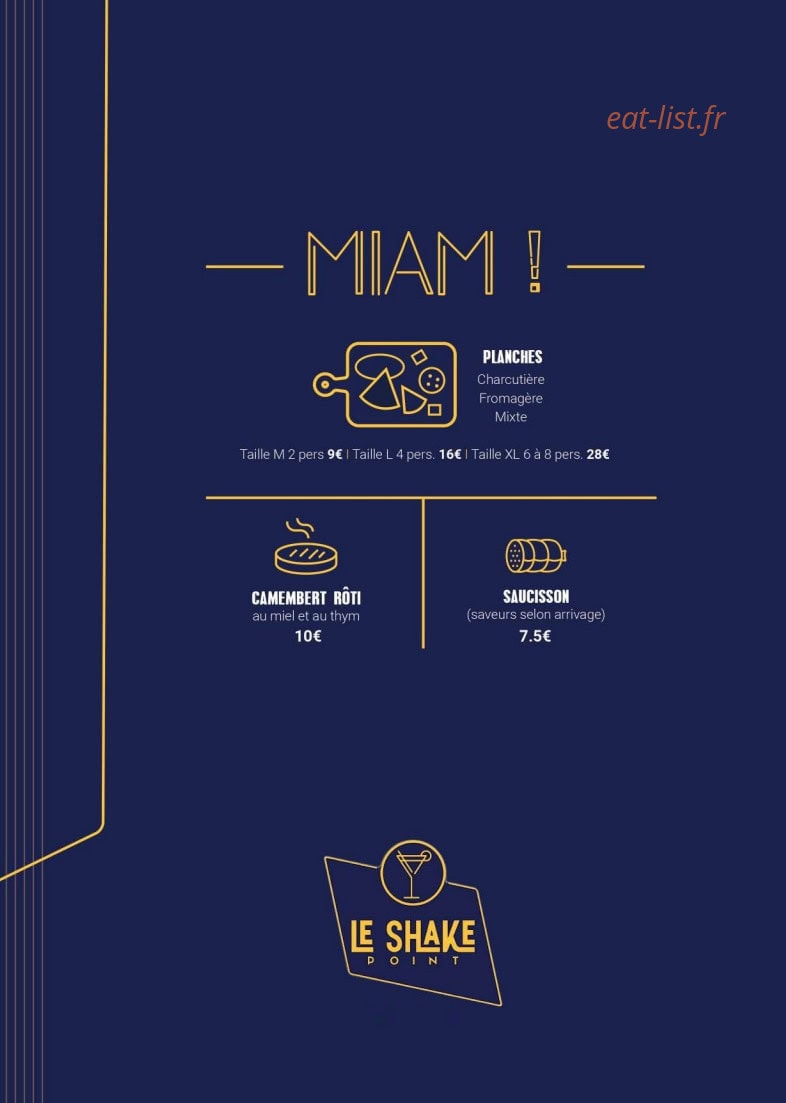 Le Shake Point — carte page 2
