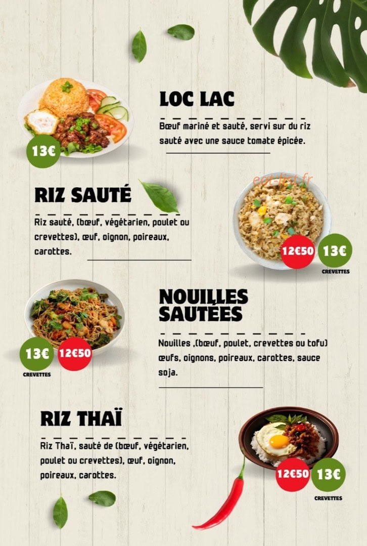 Le thaï yonnais — carte page 2