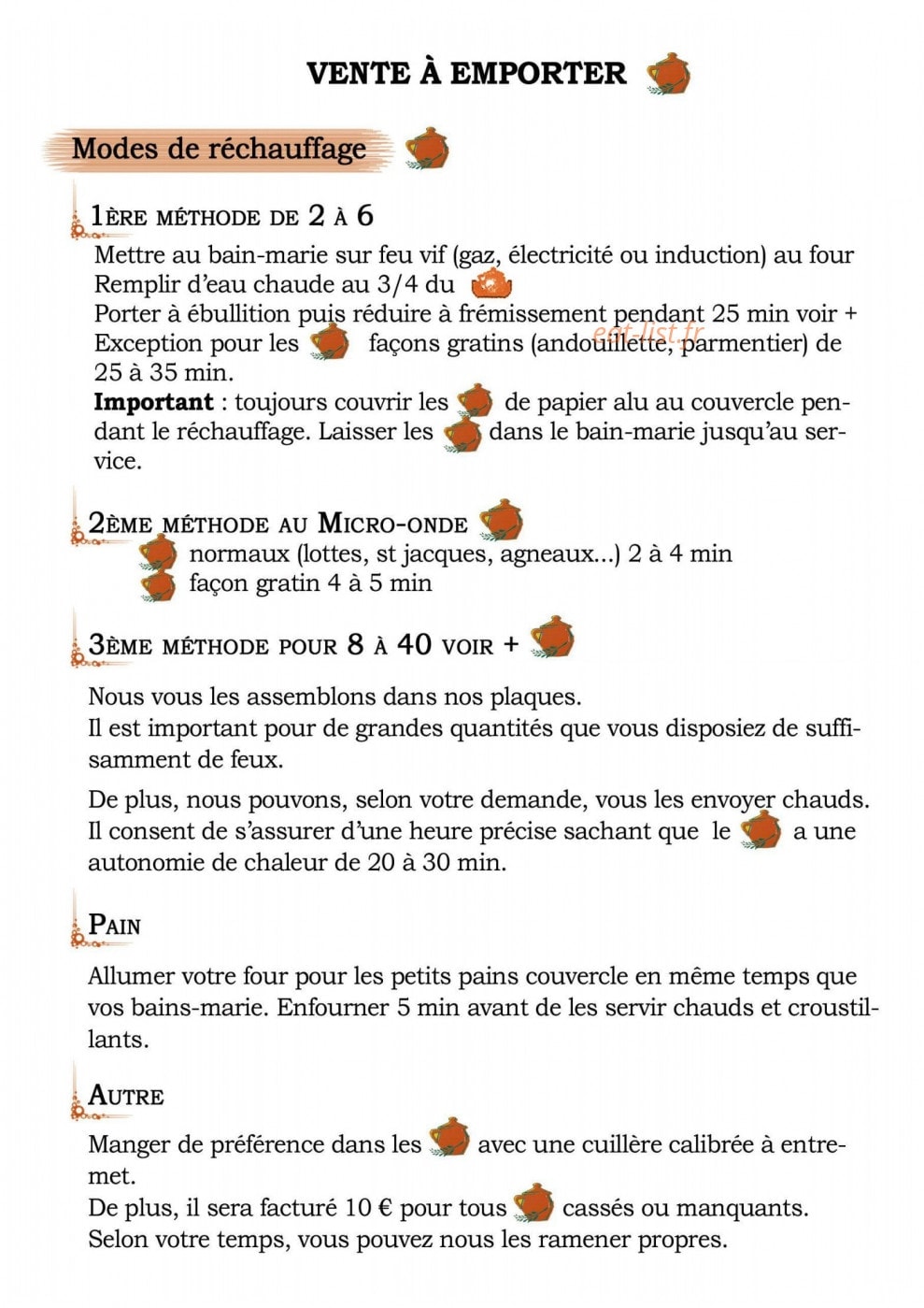 Les Ptits Ventres de Terre — carte page 2