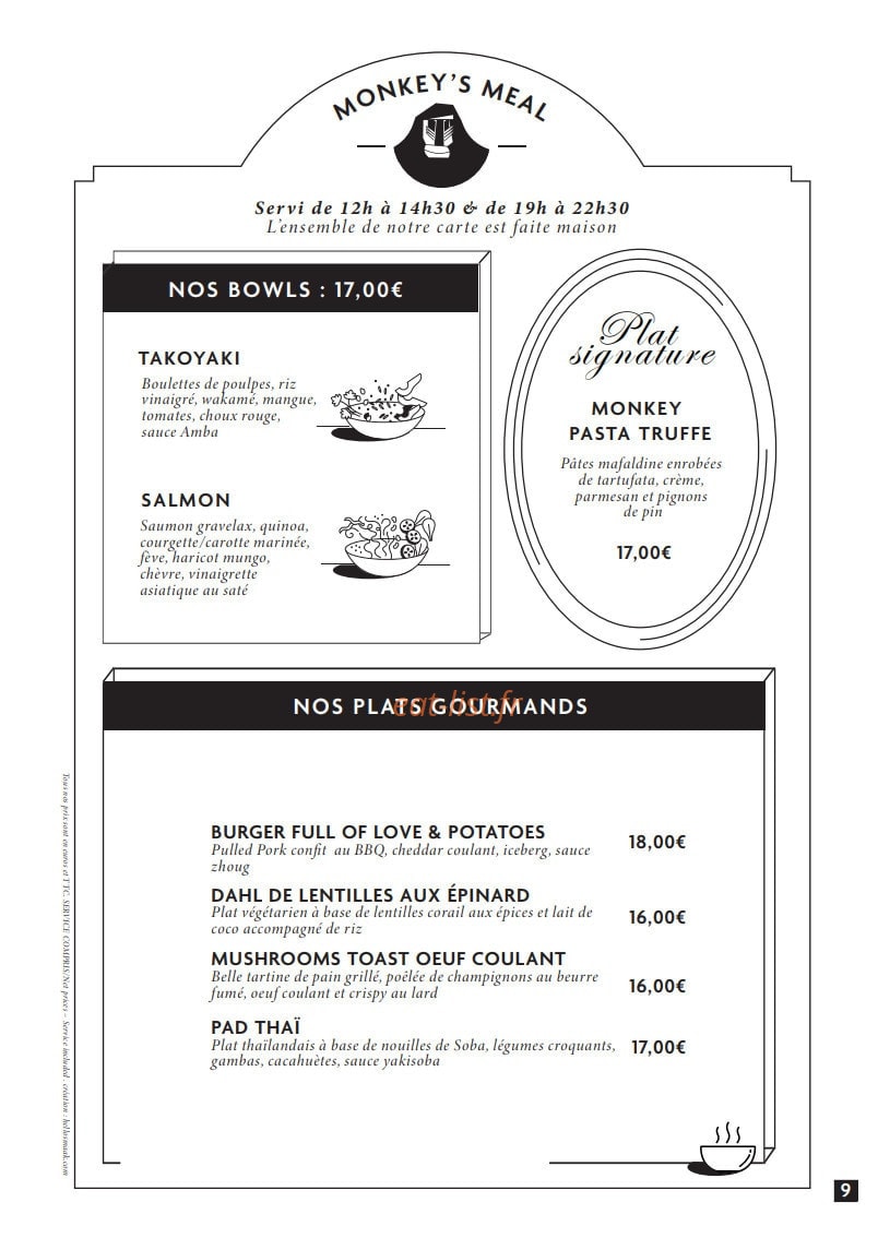 Monkey Place — carte page 1