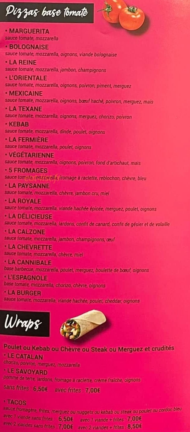 O'délices du bourg — carte page 5