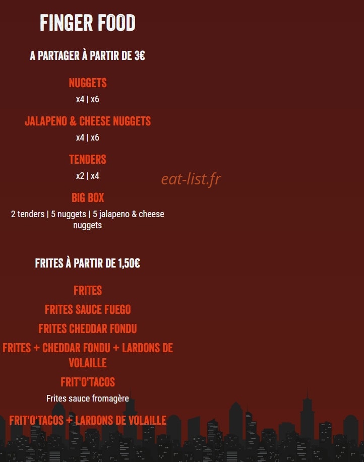 O'tacos — carte page 3