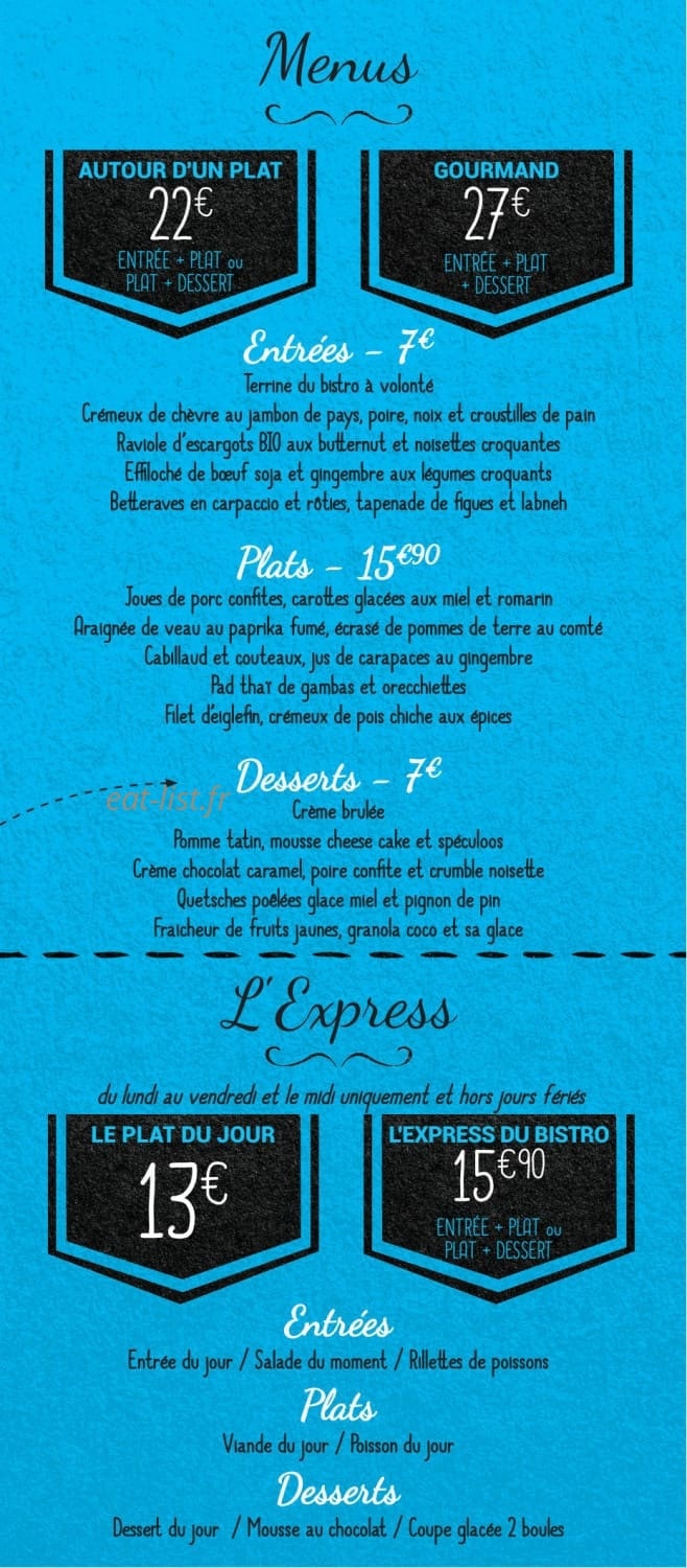 Restaurant Bistro Yonnais — carte page 4