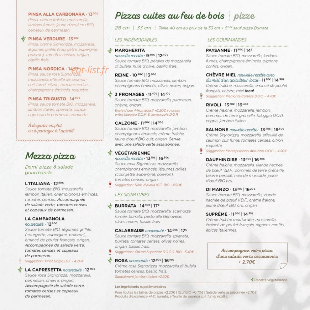 Signorizza à La Roche Sur Yon - menu et photos