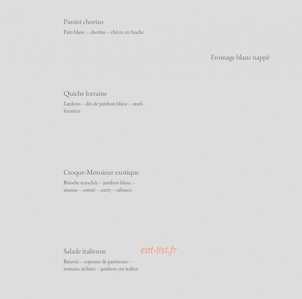 So Sandwichs — carte page 2
