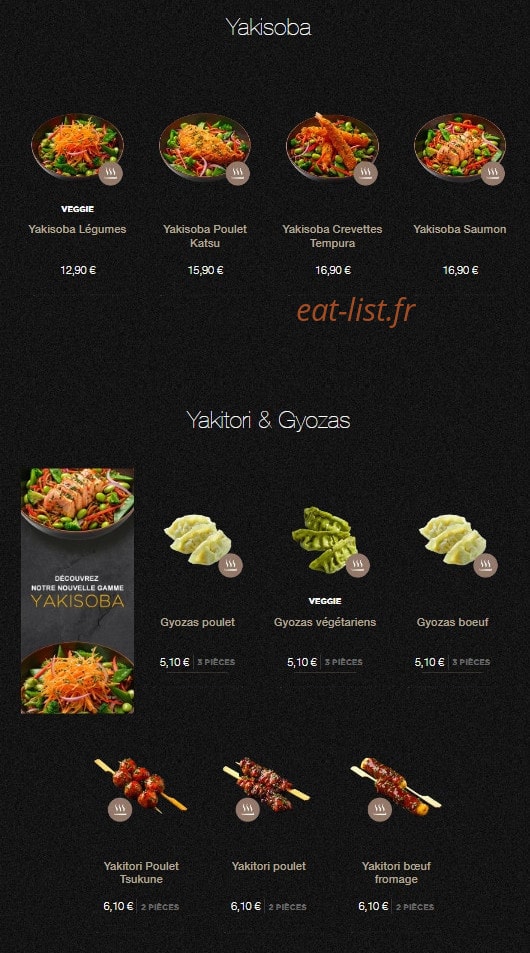 Sushi Shop — carte page 22