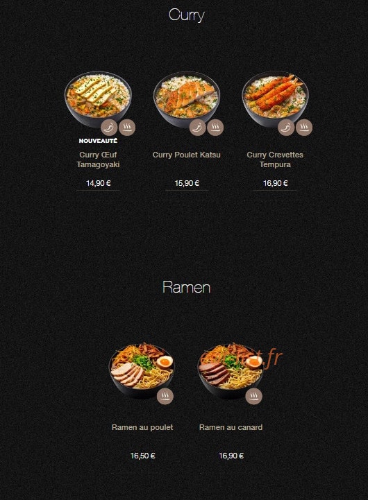 Sushi Shop — carte page 21