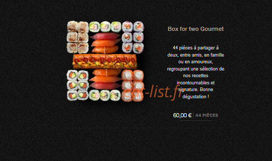 Sushi Shop — carte page 9