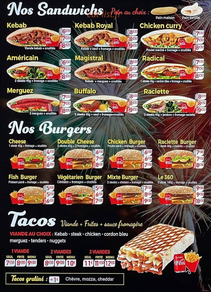 Tacos la garenne — carte page 3