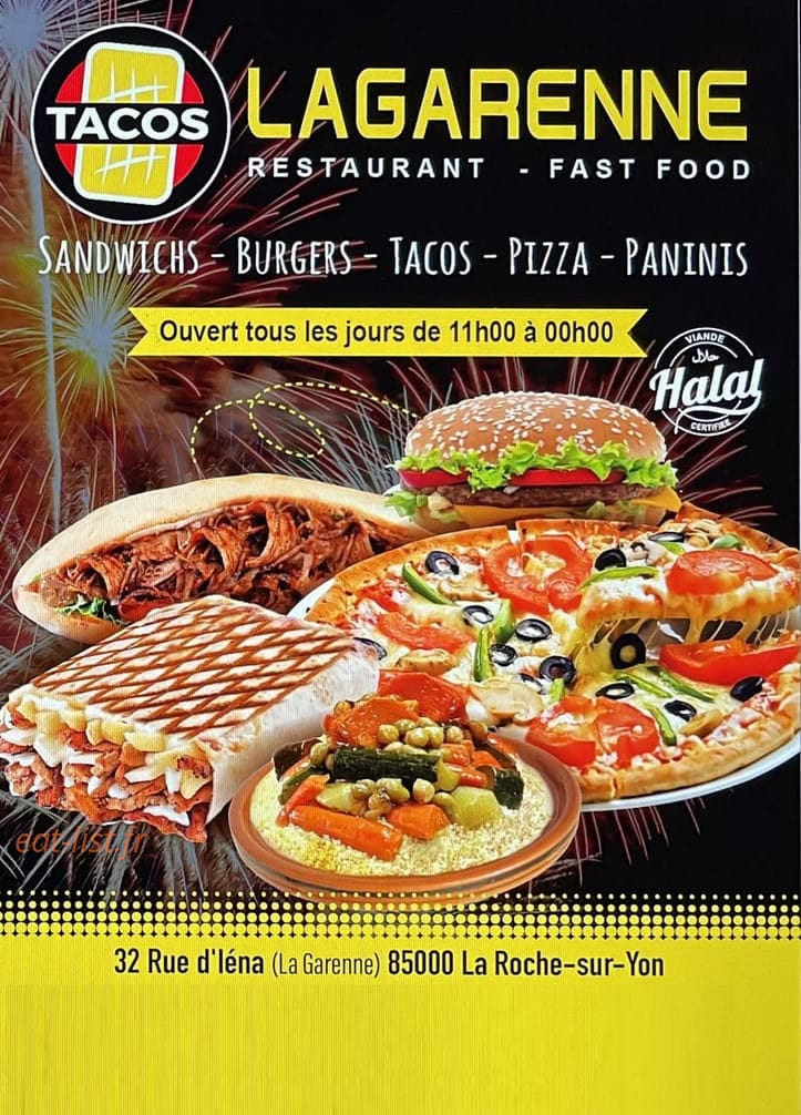 Tacos la garenne — carte page 1