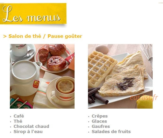 Toquenelle Cafétéria — carte page 6