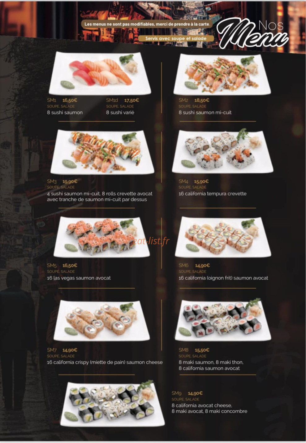 Yume sushi — carte page 8