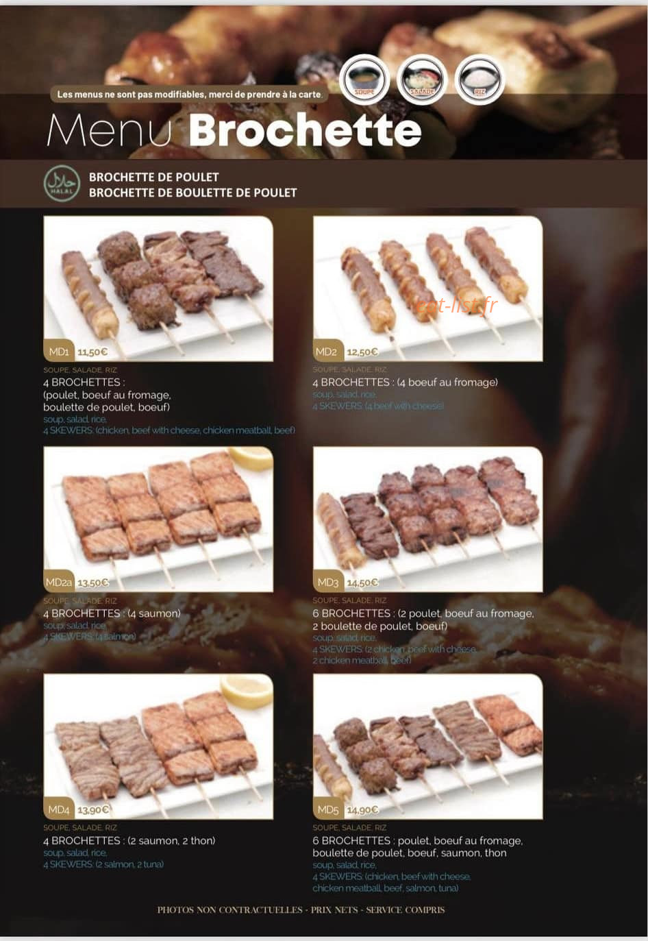 Yume sushi — carte page 10