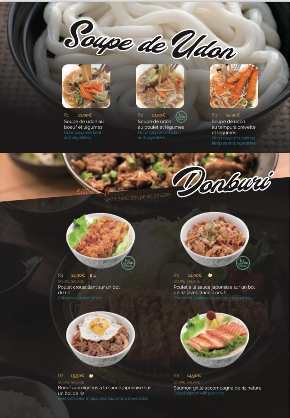 Yume sushi — carte page 4